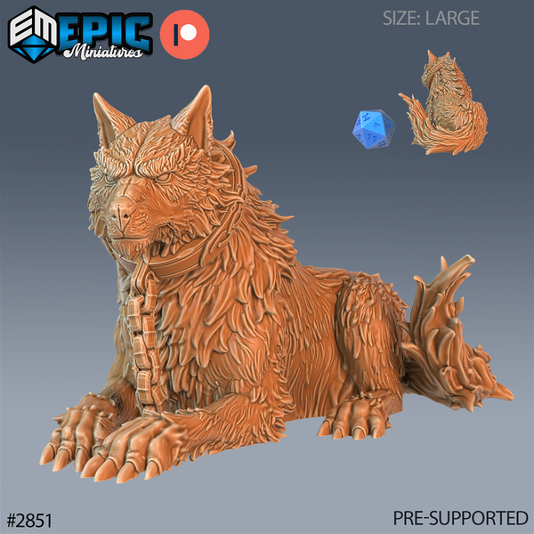 Fenrir Wolf 3D-printed model