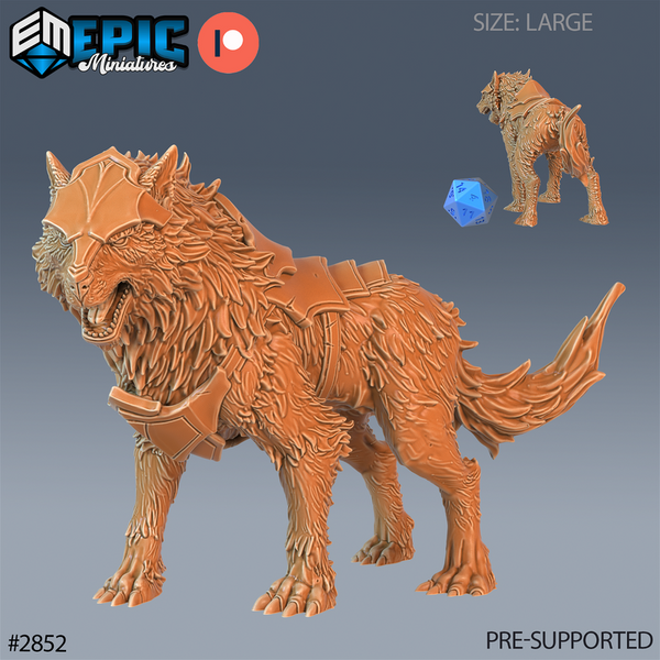 Fenrir Wolf 3D-printed model
