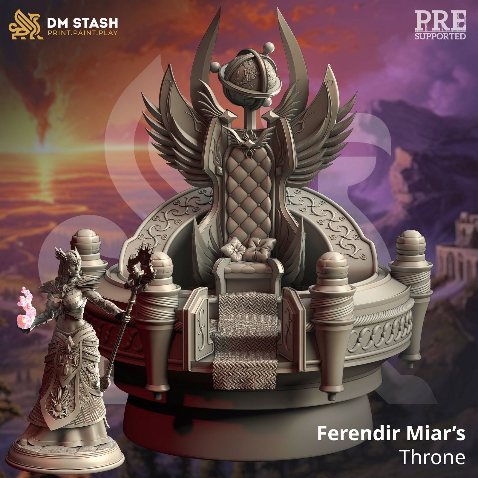 Ferendir Miar - Arch Holder - The Printable Dragon