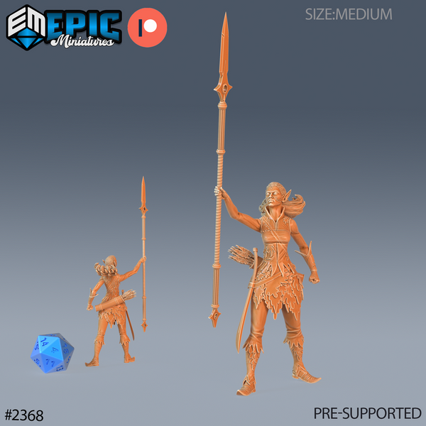 Fey Autumn Elf 3D-printed model