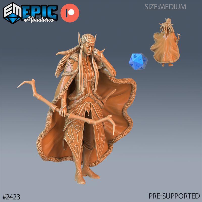 Fey Winter Elf 3D-printed model