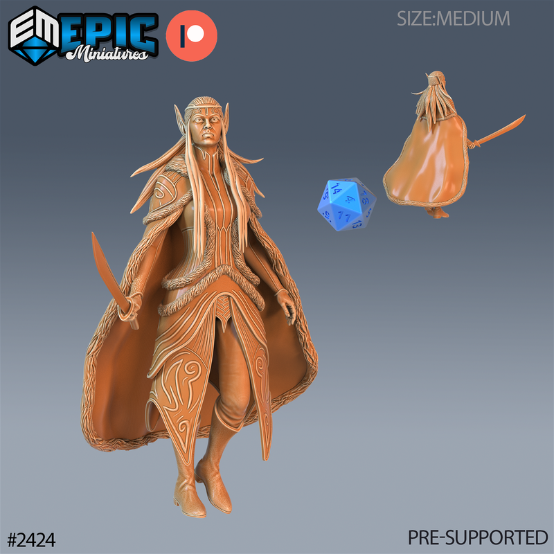 Fey Winter Elf 3D-printed model