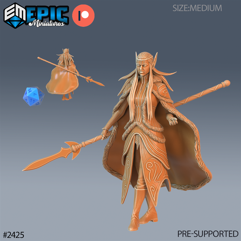 Fey Winter Elf 3D-printed model