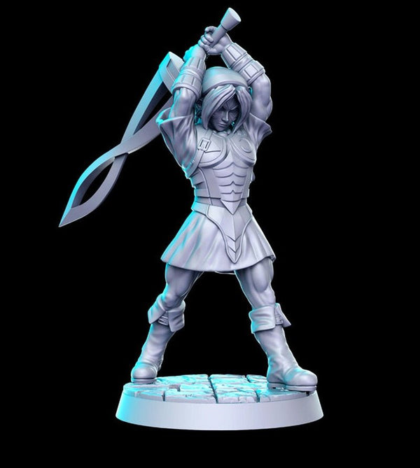 Fierce Deity Link 3D-printed model