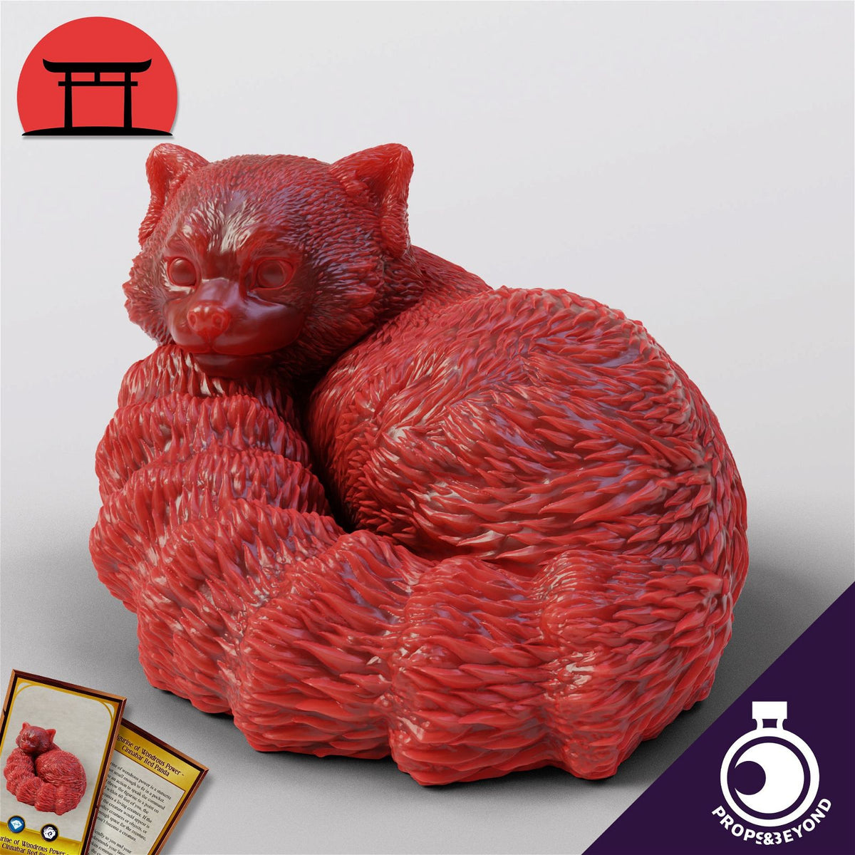 Figurine of Wondrous Power - Cinnabar Red Panda - The Printable Dragon