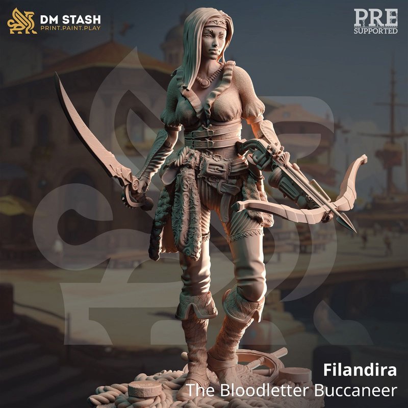 Filandira - The Bloodletter Buccaneer 3D-printed model