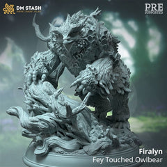 Firalyn - Fey Touched Owlbear 3D-printed model