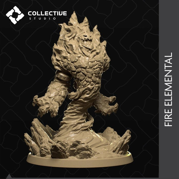 Fire Elemental 3D-printed model