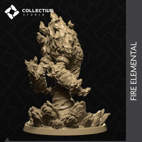 Fire Elemental 3D-printed model