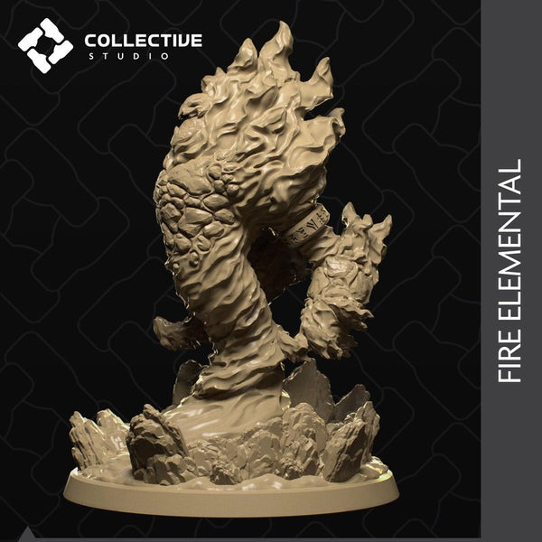 Fire Elemental 3D-printed model
