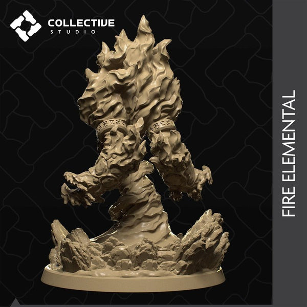 Fire Elemental 3D-printed model