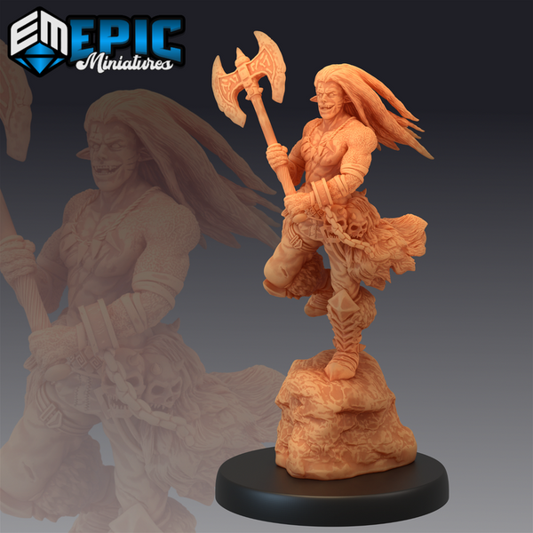 Fire Genasi 3D-printed model
