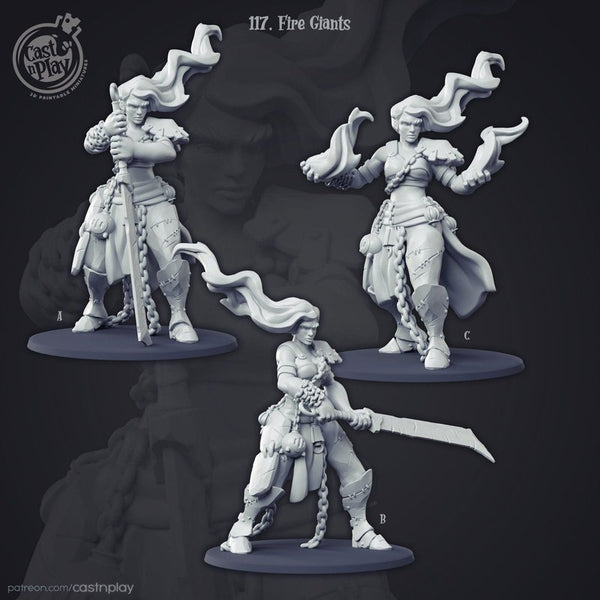 Fire Giant 3D-printed model