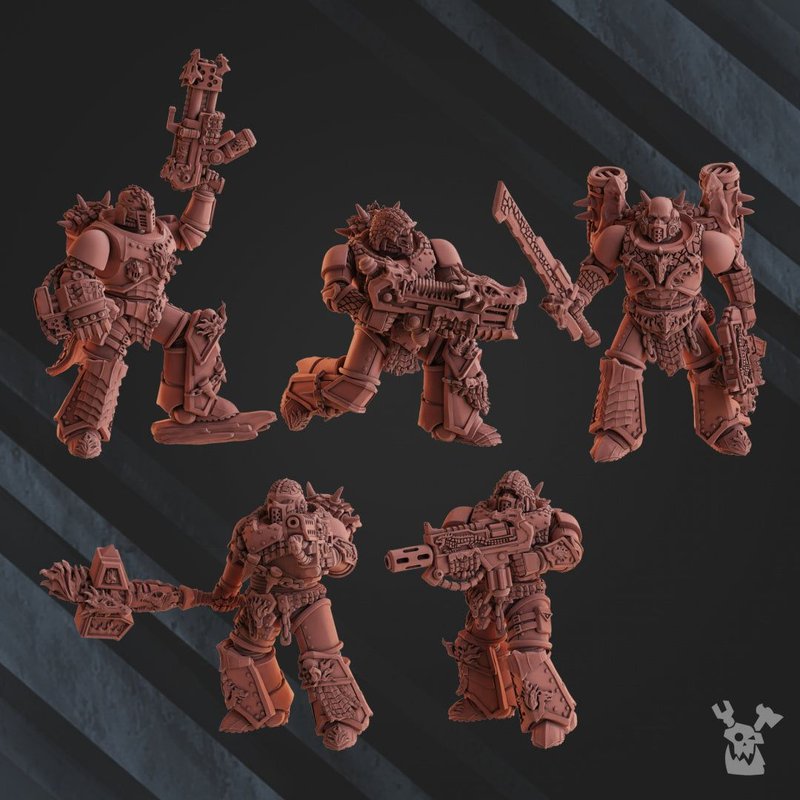 Fire Lizard Warriors Build Kit 3D-printed model