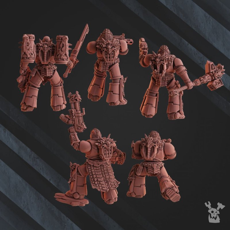 Fire Lizard Warriors Build Kit 3D-printed model