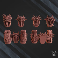 Fire Lizard Warriors Build Kit - The Printable Dragon