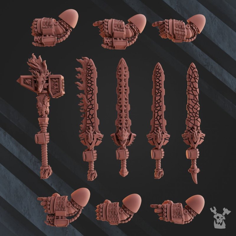 Fire Lizard Warriors Build Kit 3D-printed model