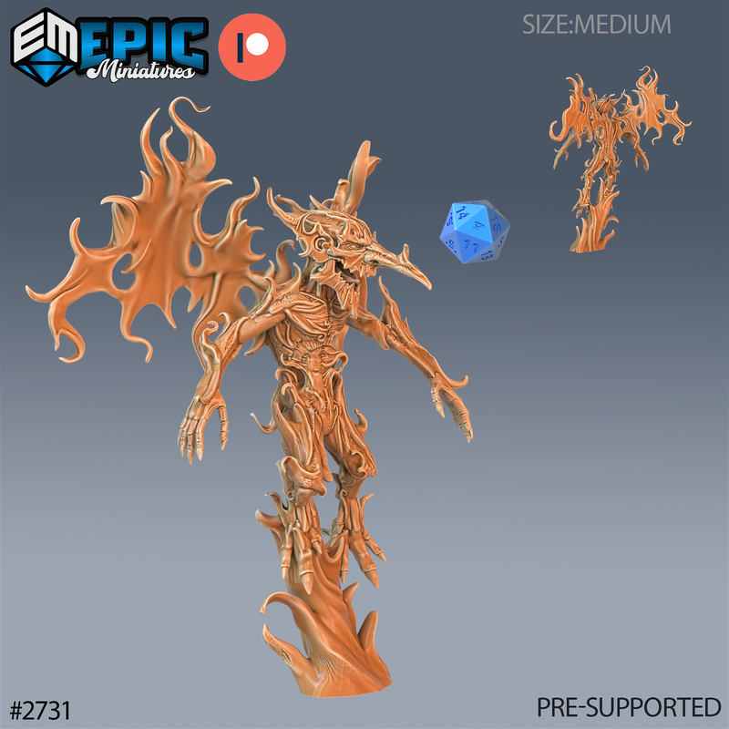 Fire Mephit 3D-printed model