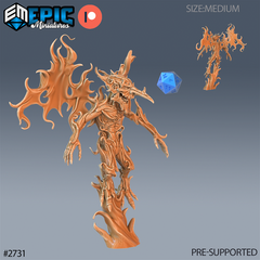 Fire Mephit 3D-printed model