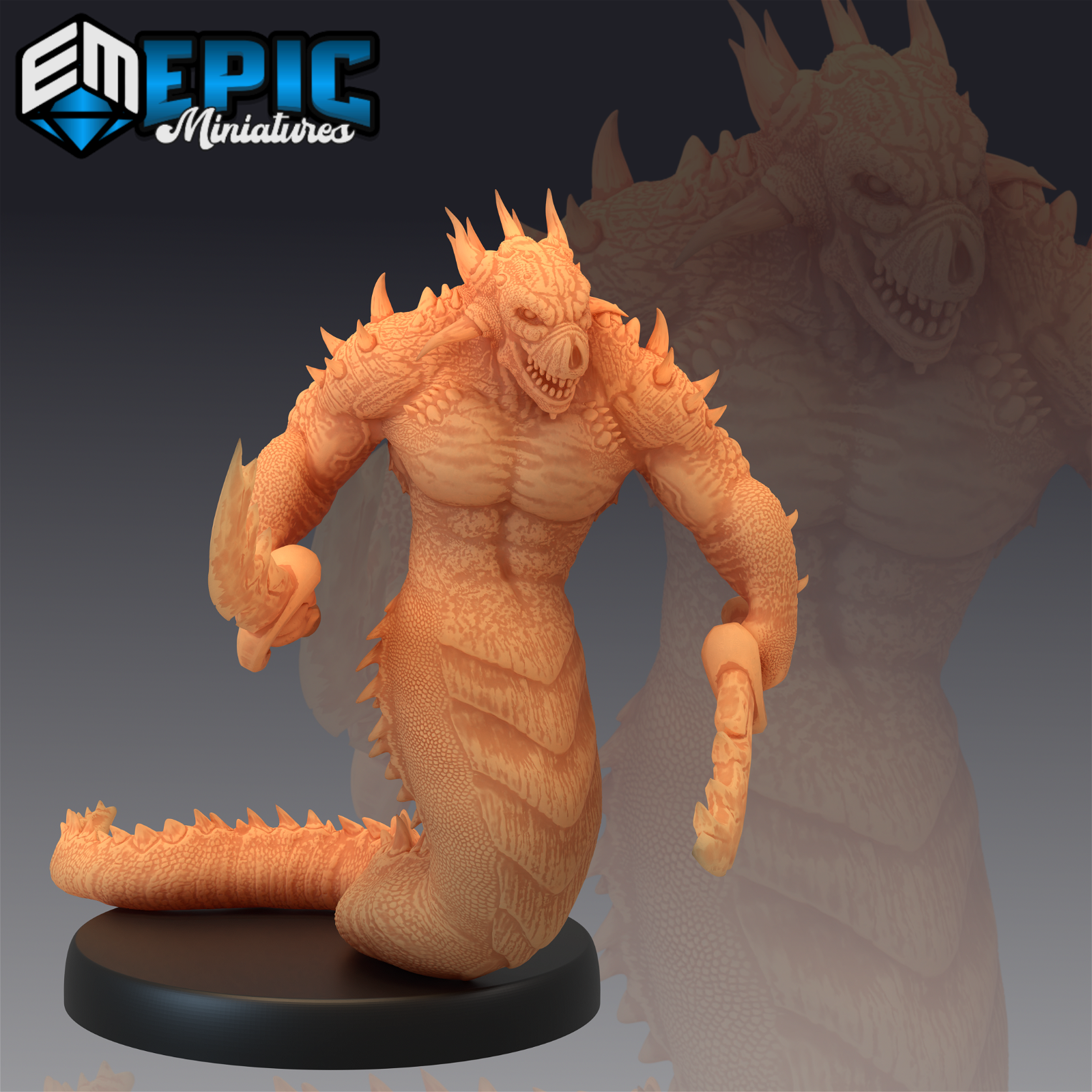 Fire Salamander - The Printable Dragon