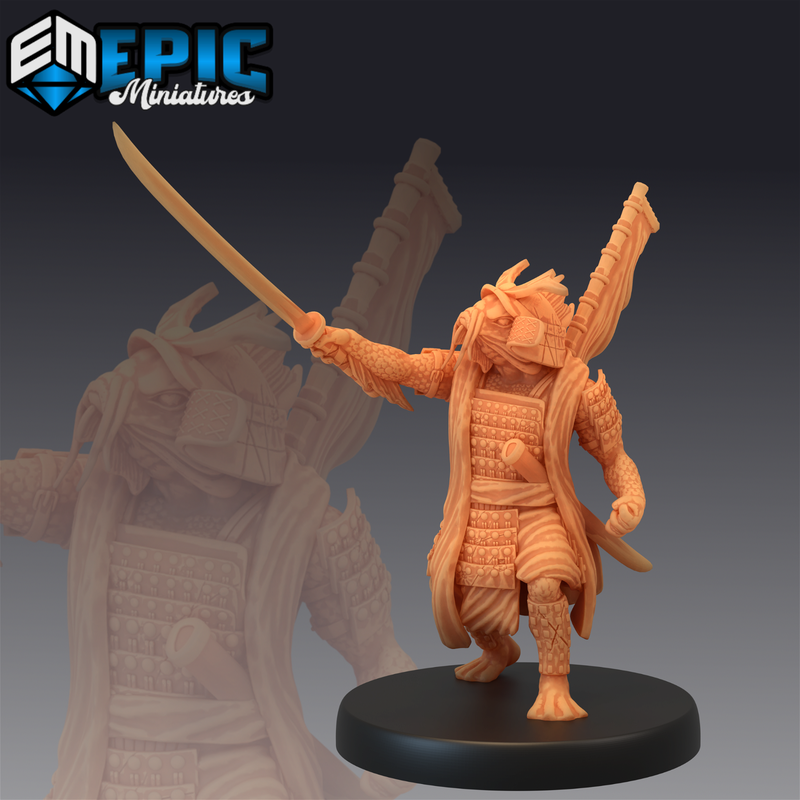 Fishfolk Koi Tribesmen 3D-printed model