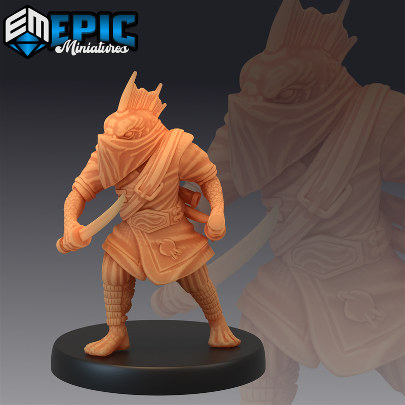 Fishfolk Koi Tribesmen 3D-printed model