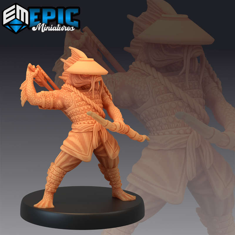 Fishfolk Koi Tribesmen 3D-printed model