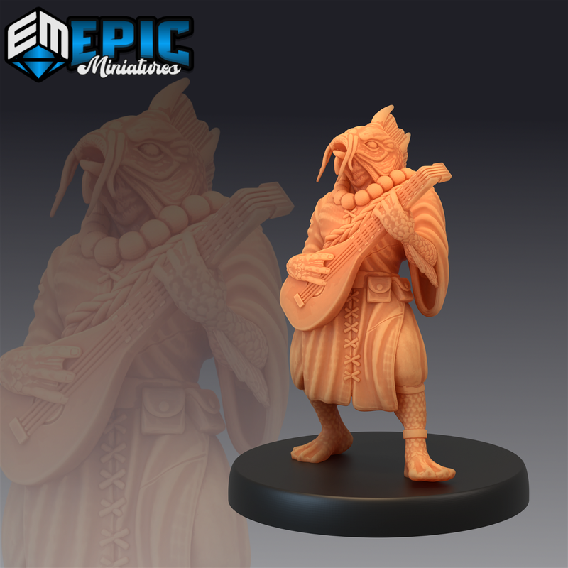 Fishfolk Koi Tribesmen 3D-printed model