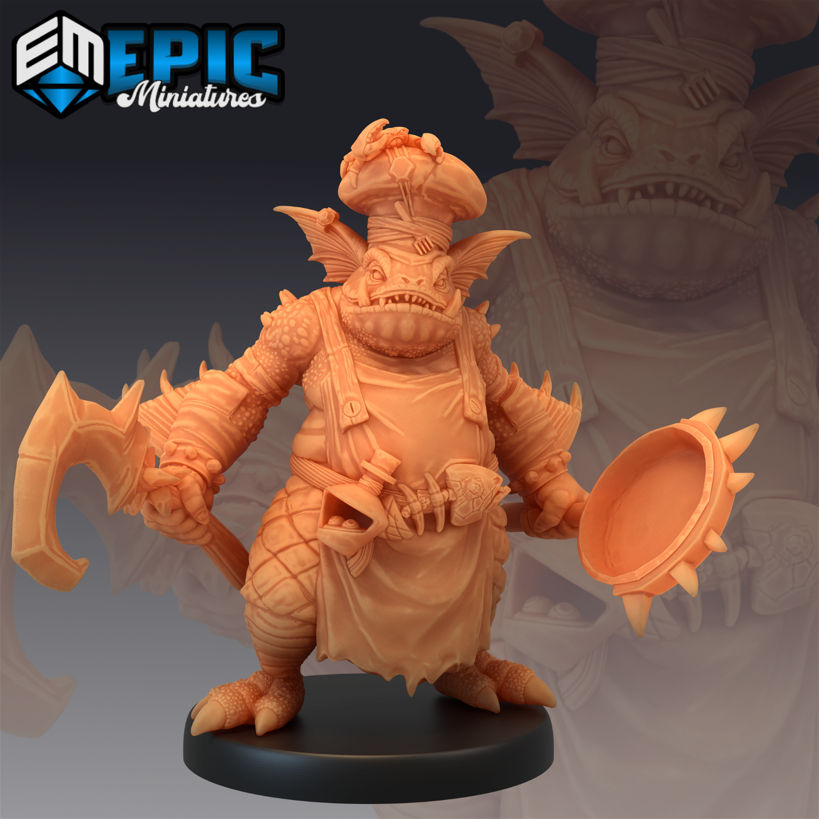 Fishfolk Tavern Cook - The Printable Dragon