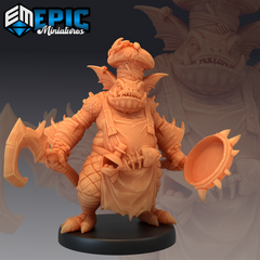 Fishfolk Tavern Cook 3D-printed model