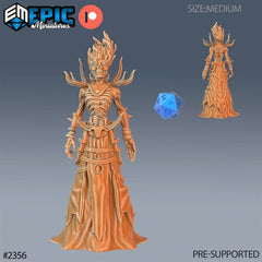 Flame Lich 3D-printed model