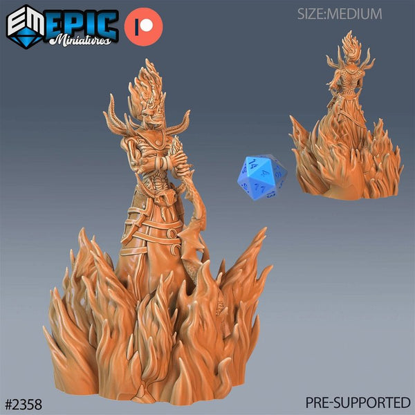 Flame Lich 3D-printed model