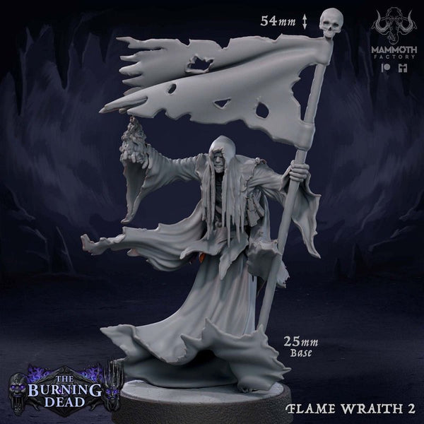Flame Wraith 3D-printed model
