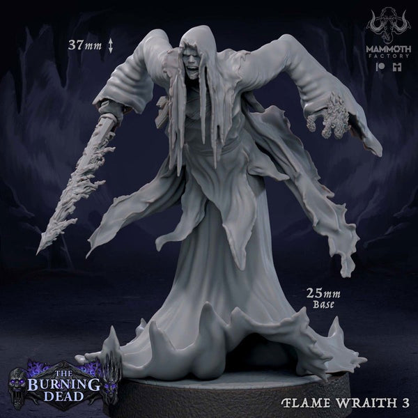Flame Wraith 3D-printed model