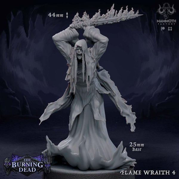 Flame Wraith 3D-printed model
