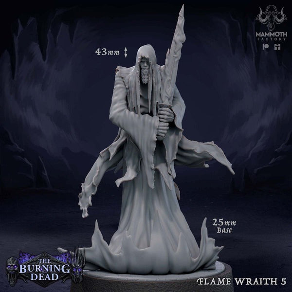 Flame Wraith 3D-printed model