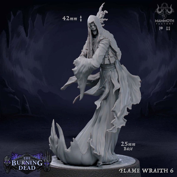 Flame Wraith 3D-printed model