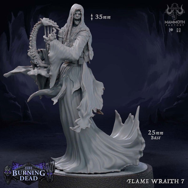 Flame Wraith 3D-printed model