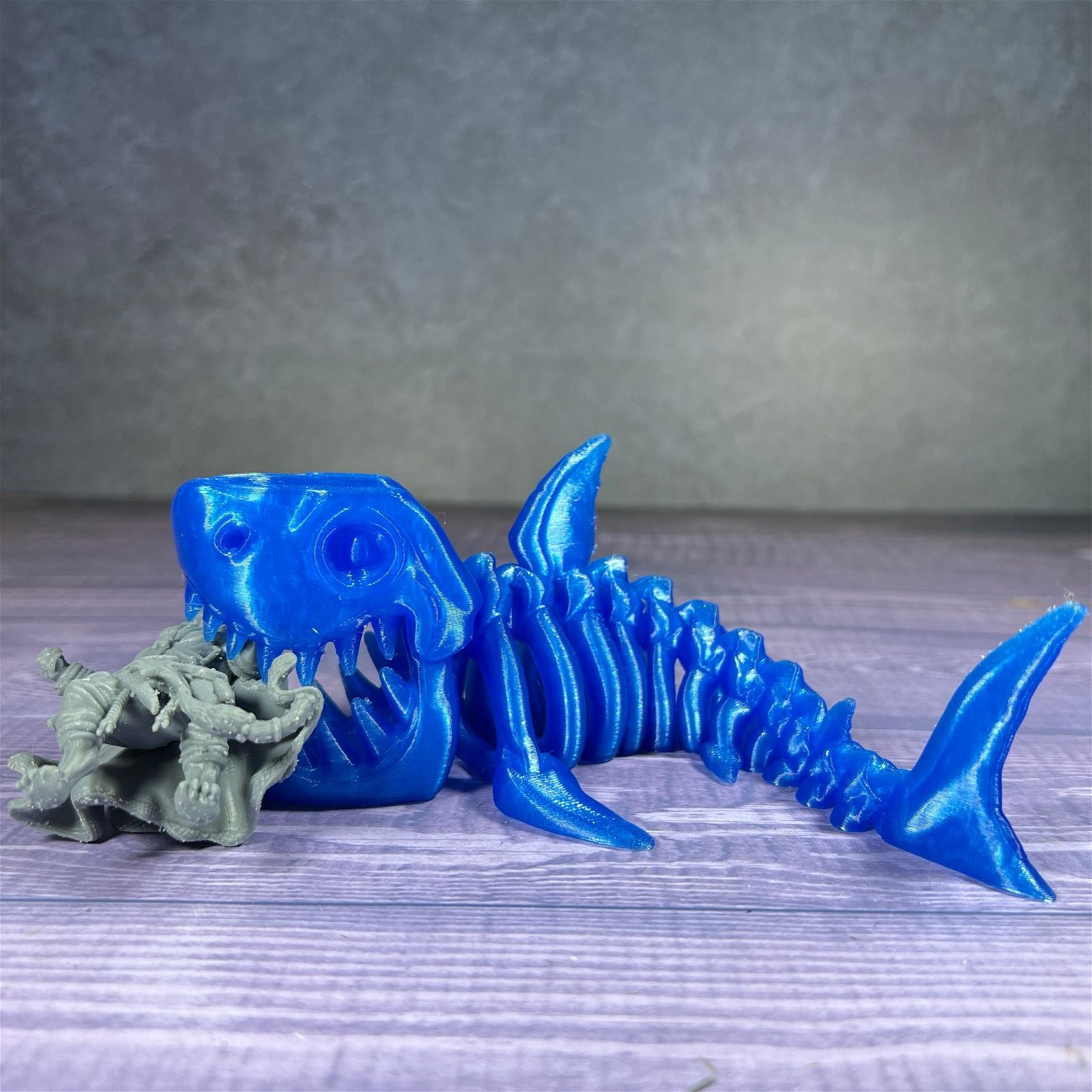 Flexi Skeleton Shark - The Printable Dragon