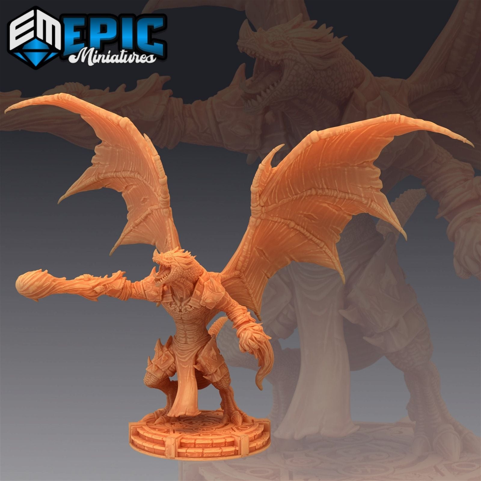 Flying Dragonborn - The Printable Dragon