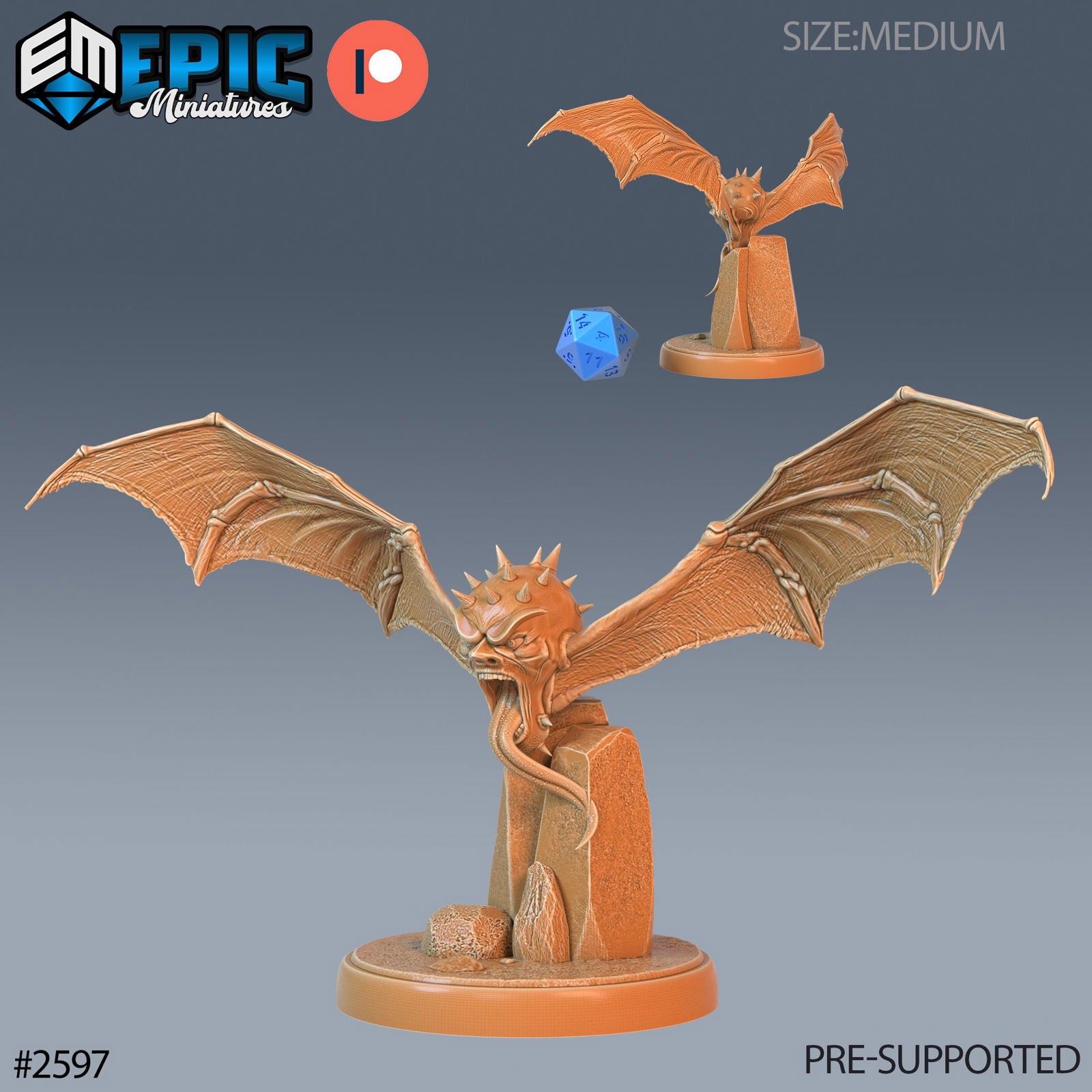 Flying Head - The Printable Dragon