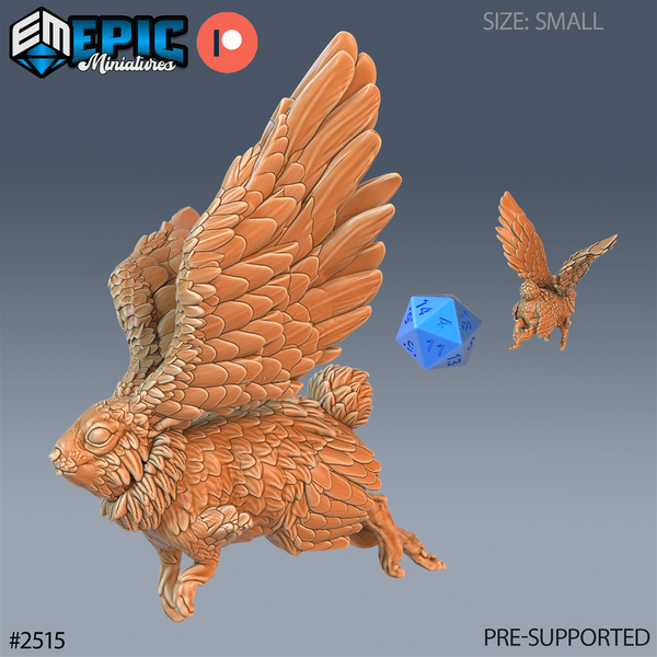 Flying Rabbit 3D-printed model