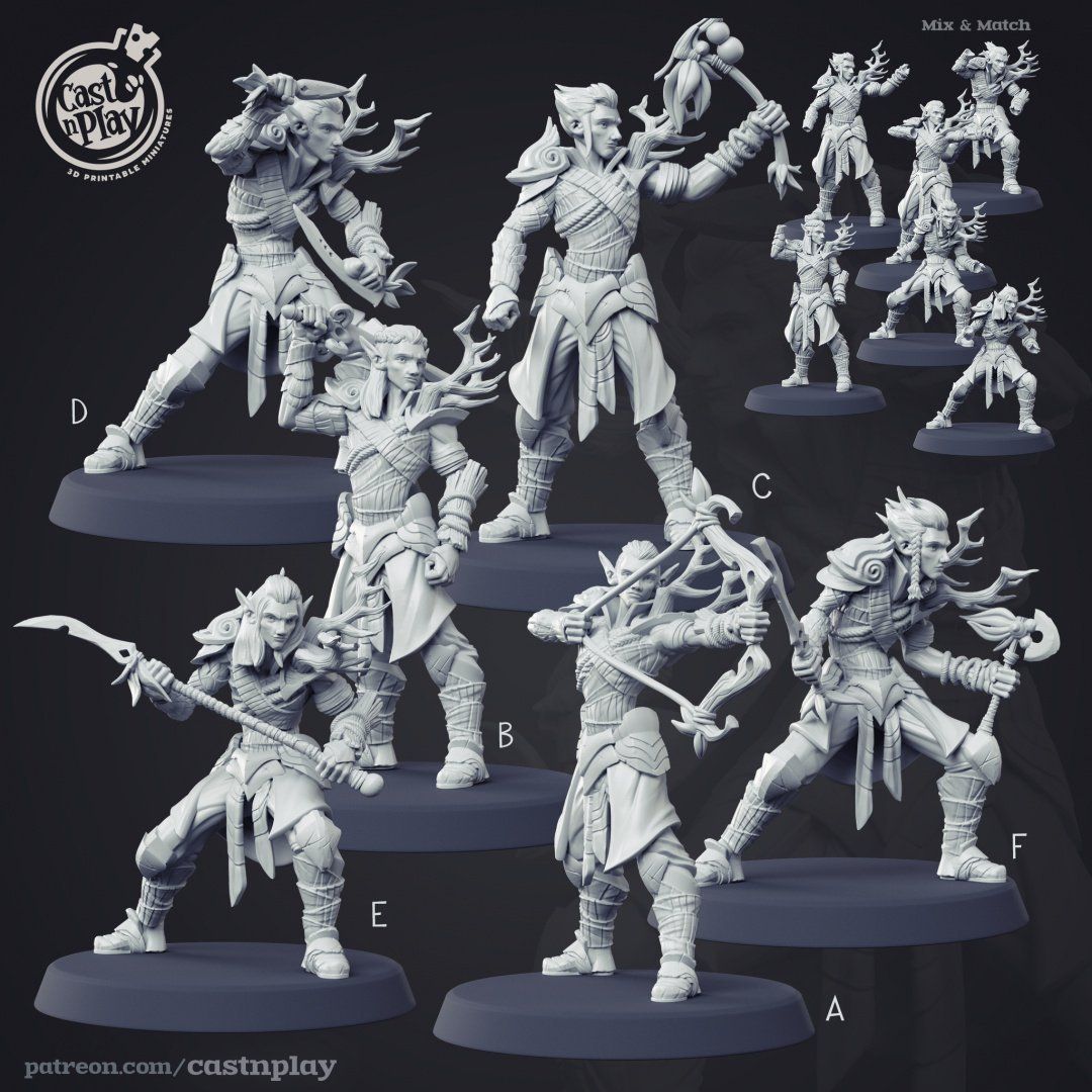 Forest Elves - The Printable Dragon