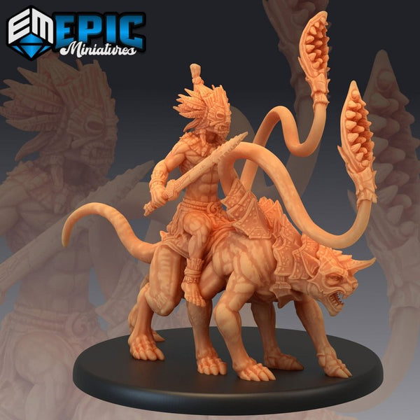 Forest Gnome Panther Rider 3D-printed model