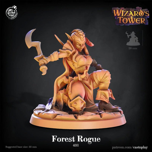 Forest Rogue 3D-printed model