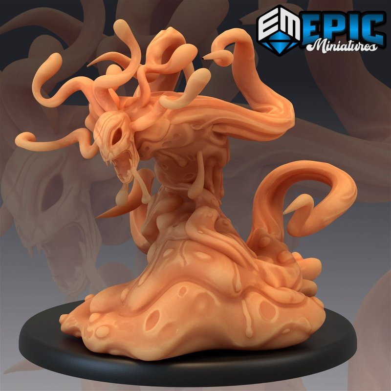 Formless Spawn Attacking 3D-printed model