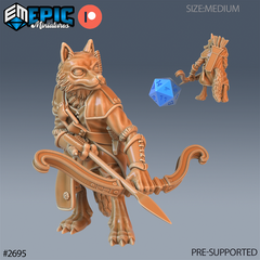 Fox Folk Tribe Archer 3D-printed model