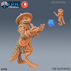 Fox Folk Tribe Bard 3D-printed model