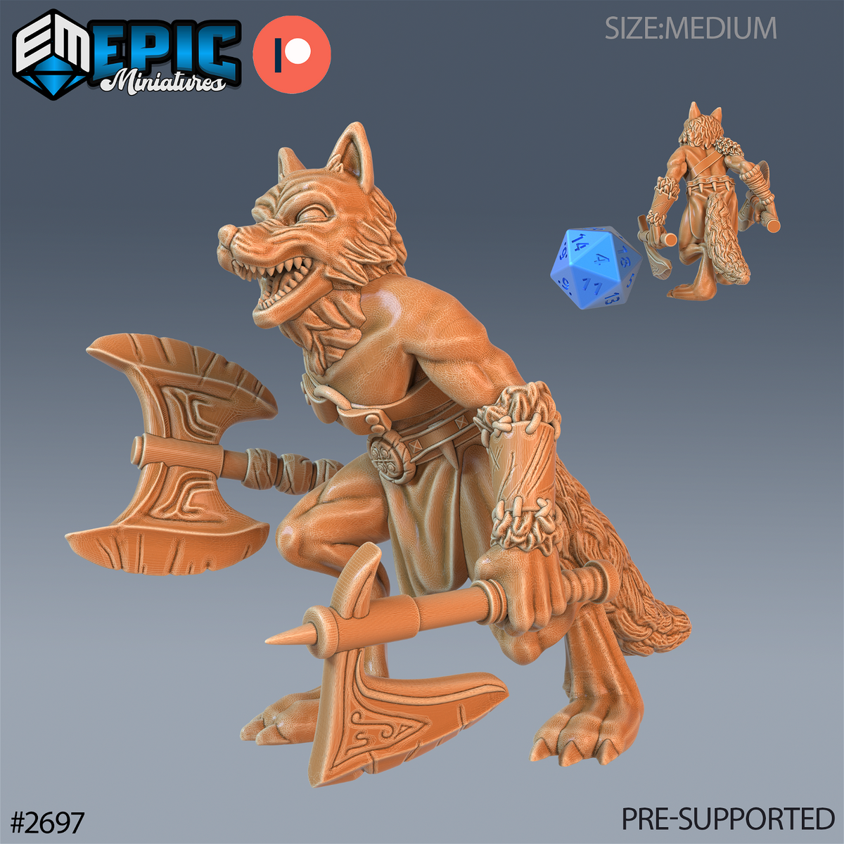 Fox Folk Tribe Berserker - The Printable Dragon