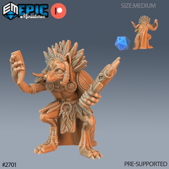Fox Folk Tribe Shaman 3D-printed model
